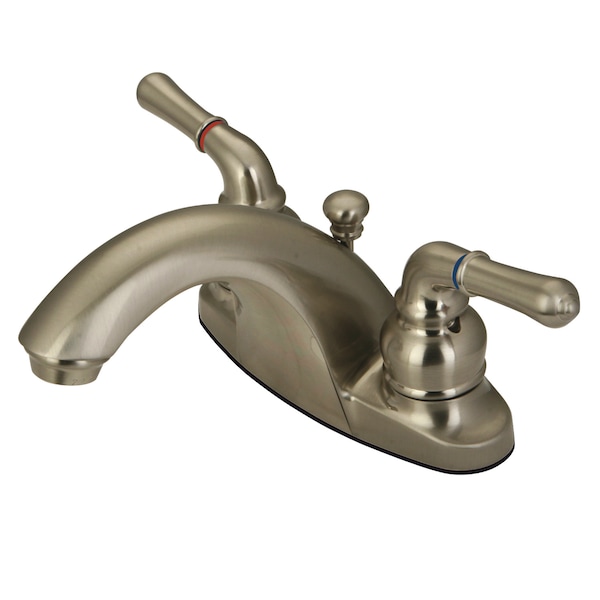 4" Centerset Bathroom Faucet, Brushed Nickel
